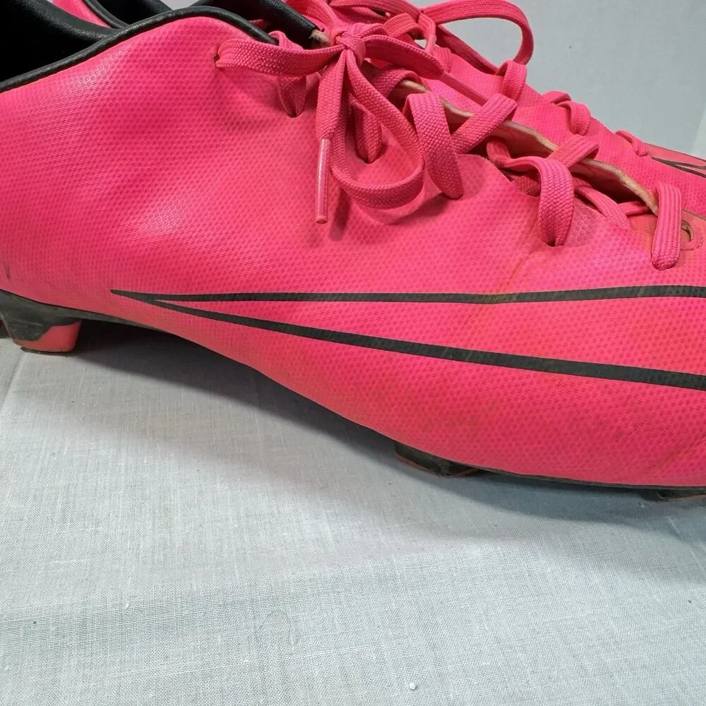 Nike Mercurial Victory 5 FG 651632-660 Soccer Shoes Hyper Pink Lace Up Men's 12